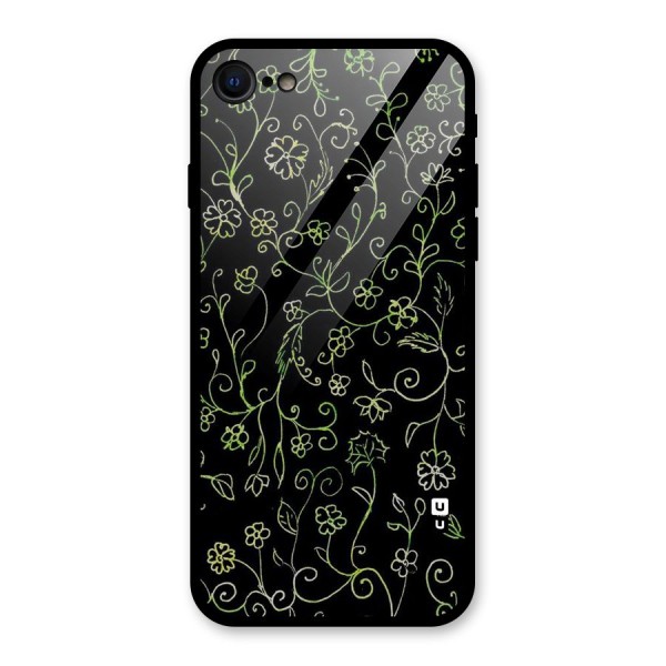 Green Leaves Glass Back Case for iPhone SE 2020