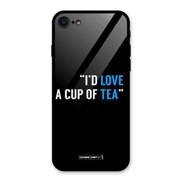 Love Tea Glass Back Case for iPhone SE 2020