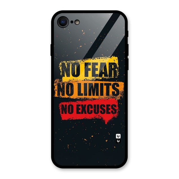 No Fear No Limits Glass Back Case for iPhone SE 2020
