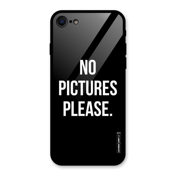No Pictures Please Glass Back Case for iPhone SE 2020