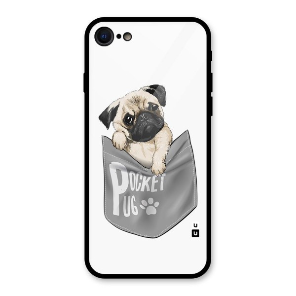 Pocket Pug Glass Back Case for iPhone SE 2020