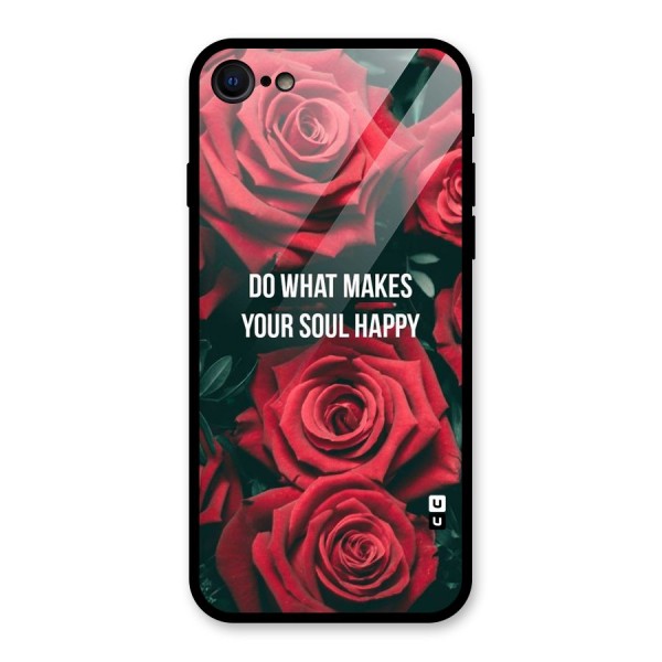 Soul Happy Glass Back Case for iPhone SE 2020