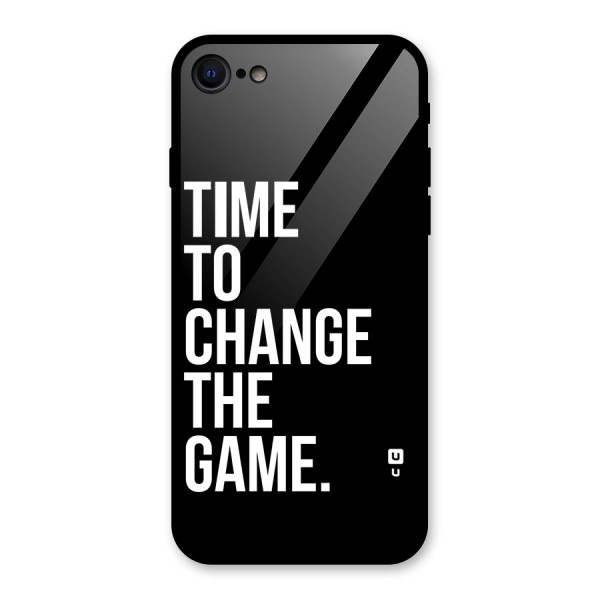 Time to Change the Game Glass Back Case for iPhone SE 2020