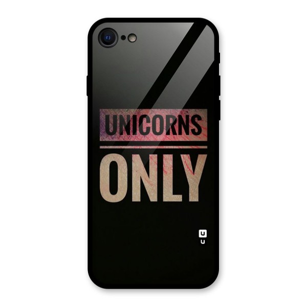 Unicorns Only Glass Back Case for iPhone SE 2020