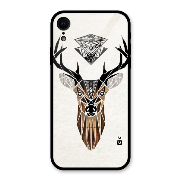 Aesthetic Deer Design Glass Back Case for iPhone XR