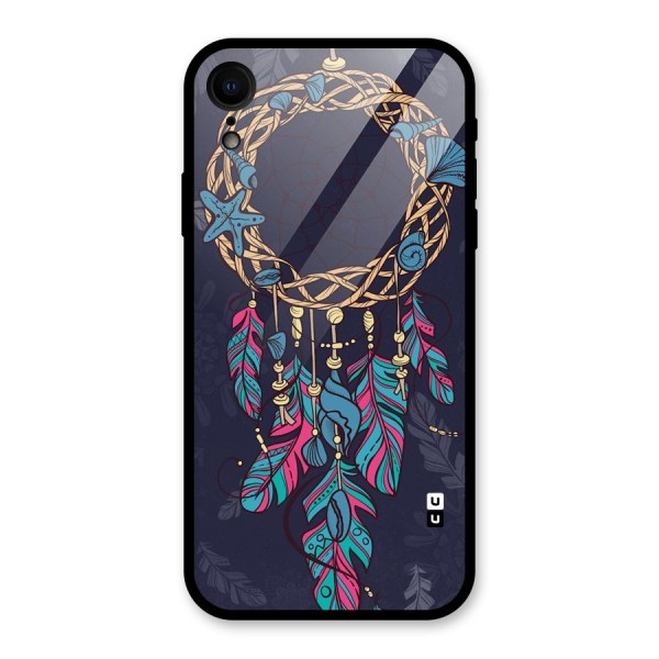 Animated Dream Catcher Glass Back Case for iPhone XR
