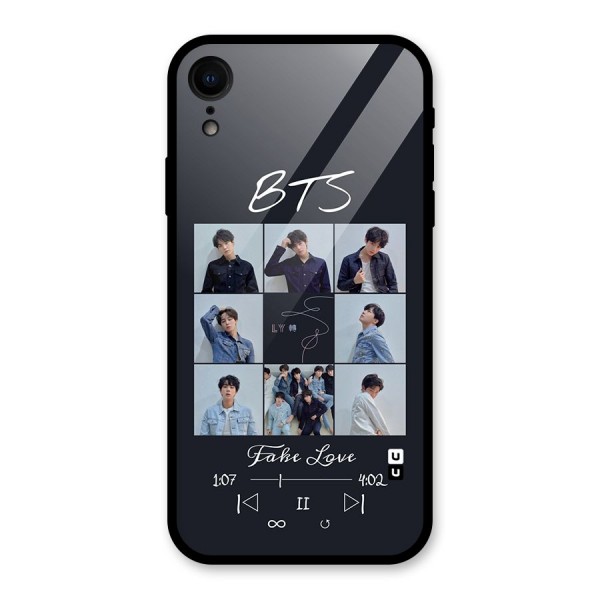 BTS Fake Love Glass Back Case for iPhone XR