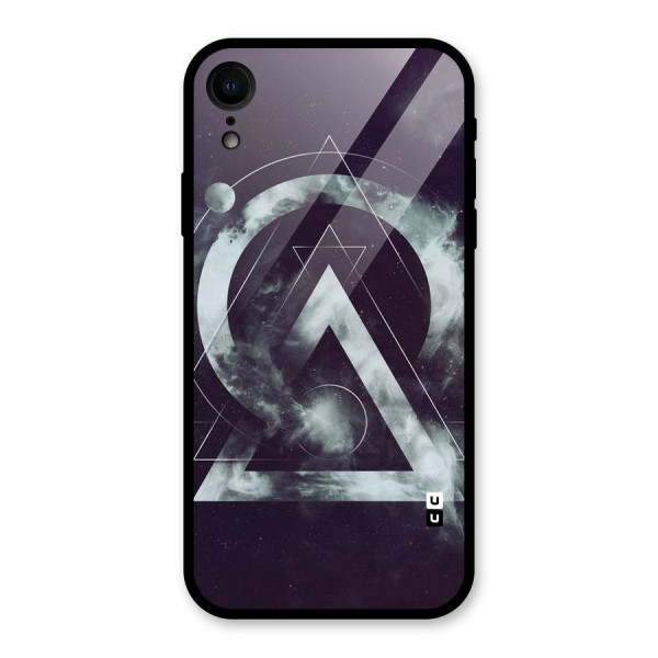 Basic Galaxy Shape Glass Back Case for iPhone XR