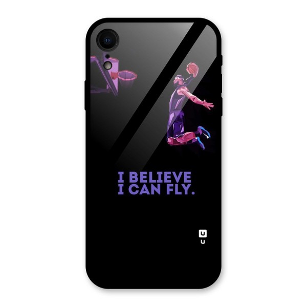 Believe And Fly Glass Back Case for iPhone XR