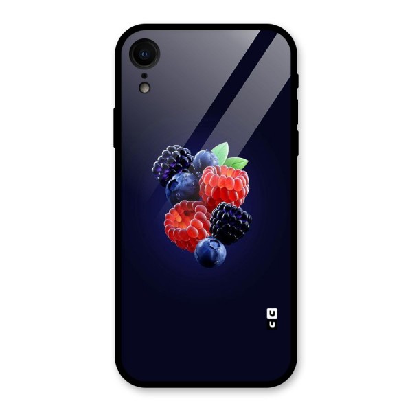 Berry Blast Glass Back Case for iPhone XR