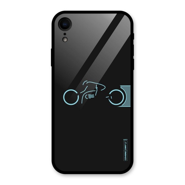 Blue Ride Glass Back Case for iPhone XR
