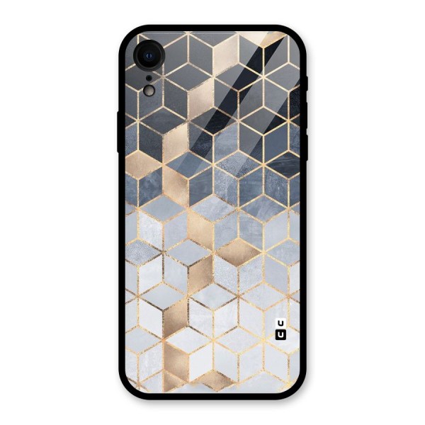Blues And Golds Glass Back Case for iPhone XR
