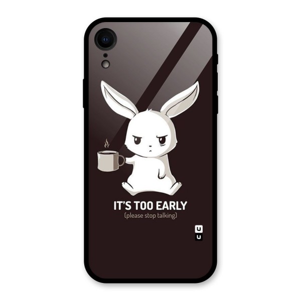 Bunny Early Glass Back Case for iPhone XR