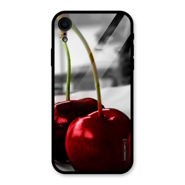 Cherry Photography Glass Back Case for iPhone XR