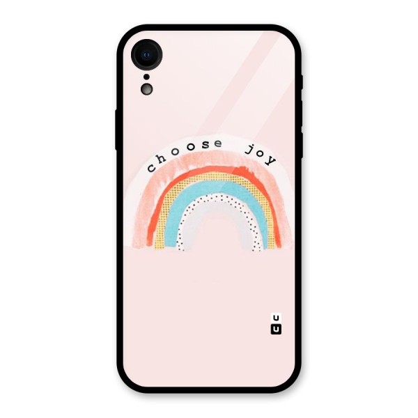 Choose Joy Glass Back Case for iPhone XR