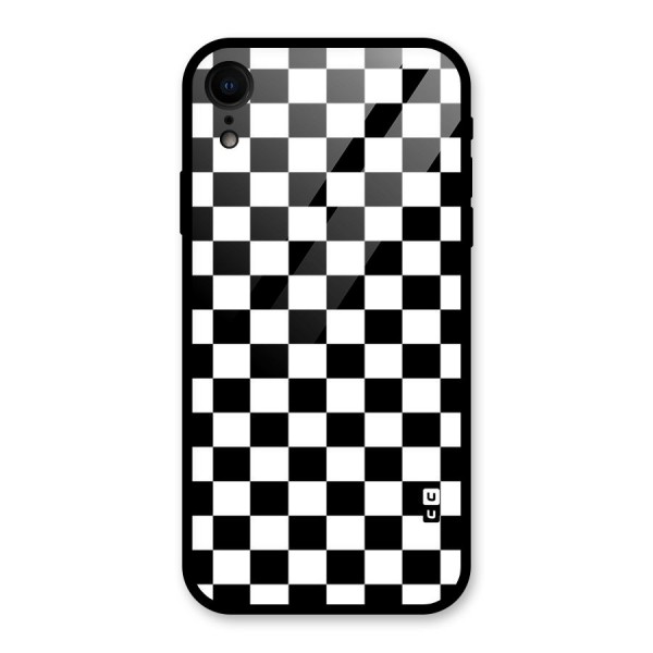 Classic Check Glass Back Case for iPhone XR