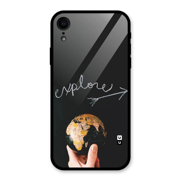 Explore World Glass Back Case for iPhone XR