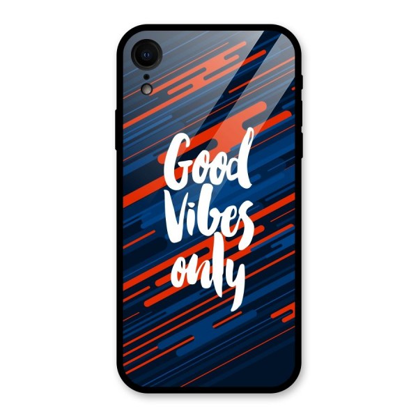 Good Vibes Only Glass Back Case for iPhone XR