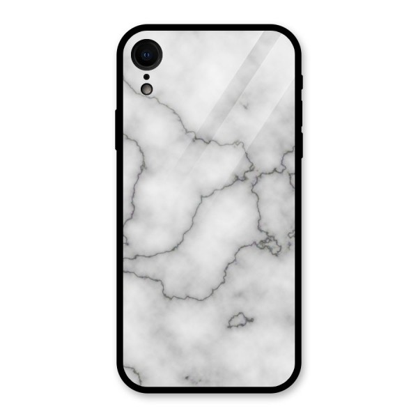 Grey Marble Glass Back Case for iPhone XR