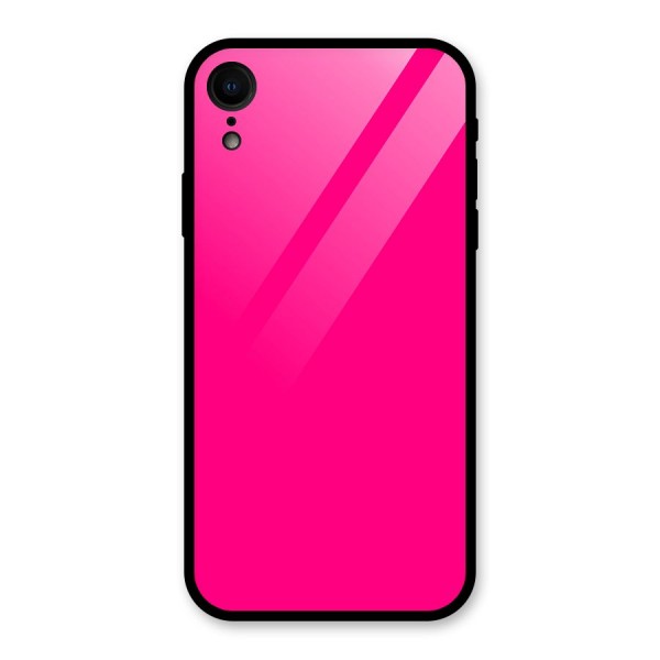 Hot Pink Glass Back Case for iPhone XR