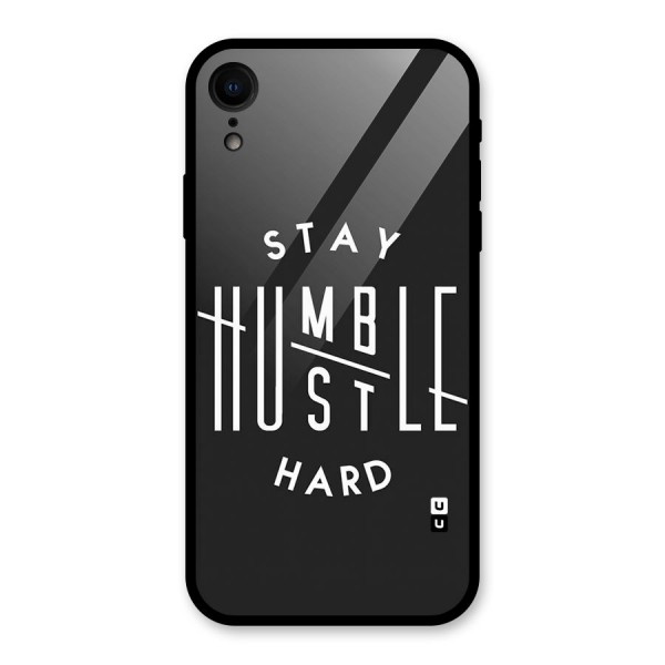 Hustle Hard Glass Back Case for iPhone XR