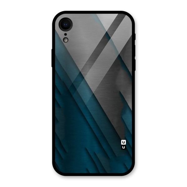 Just Lines Glass Back Case for iPhone XR