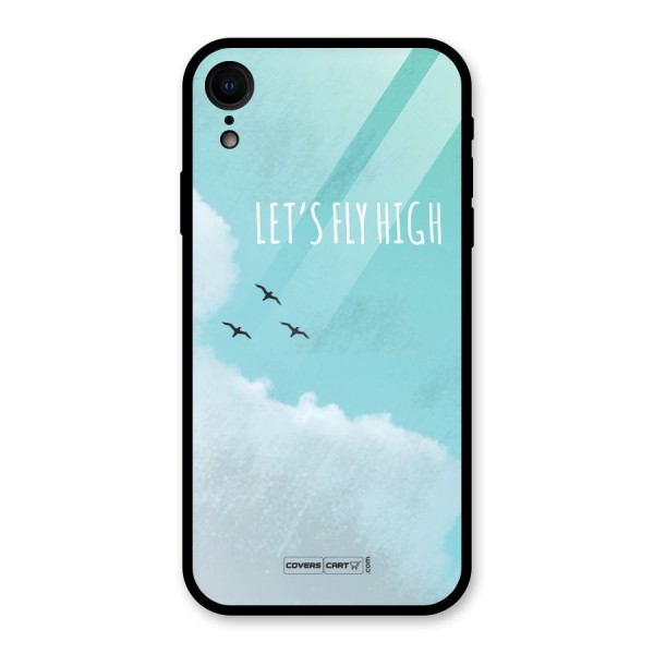 Lets Fly High Glass Back Case for iPhone XR