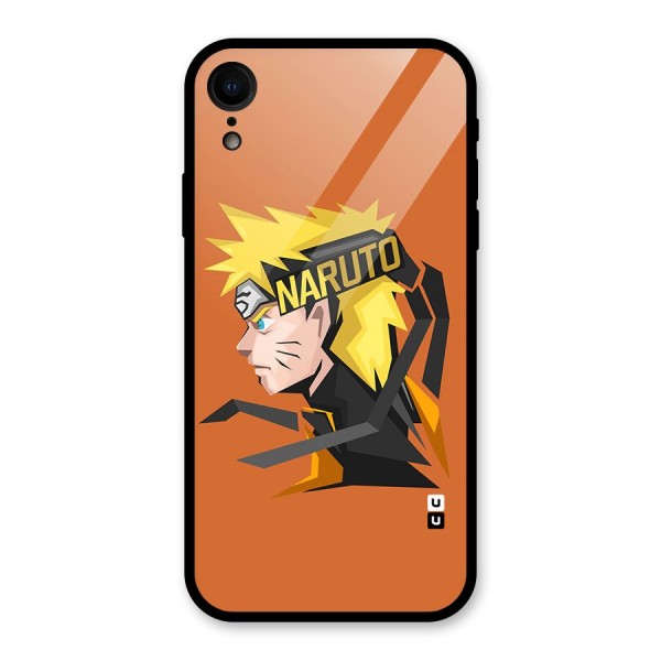 Minimal Naruto Artwork Glass Back Case for iPhone XR