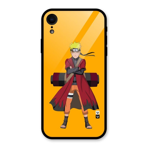 Naruto Uzumaki Art Glass Back Case for iPhone XR