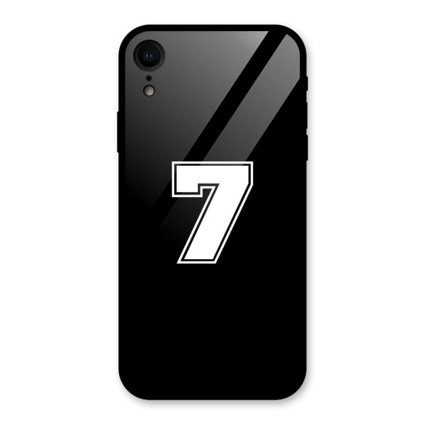 Number 7 Glass Back Case for iPhone XR