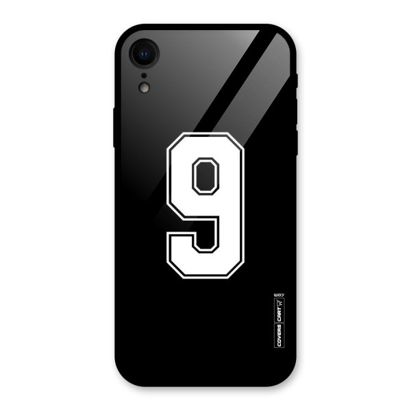 Number 9 Glass Back Case for iPhone XR