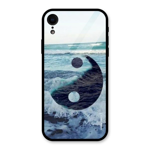 Oceanic Peace Design Glass Back Case for iPhone XR