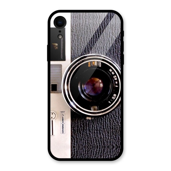 Old School Camera Glass Back Case for iPhone XR