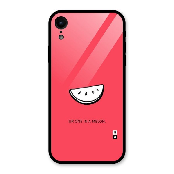 One In Melon Glass Back Case for iPhone XR