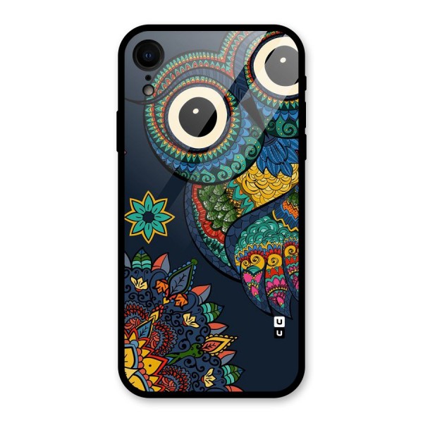 Owl Eyes Glass Back Case for iPhone XR