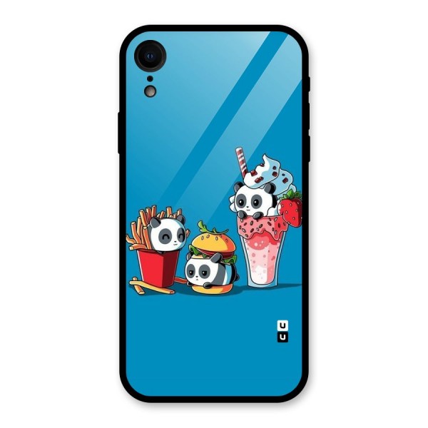 Panda Lazy Glass Back Case for iPhone XR
