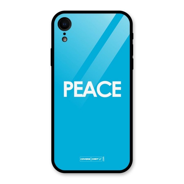 Peace Glass Back Case for iPhone XR