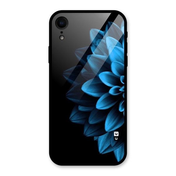 Petals In Blue Glass Back Case for iPhone XR