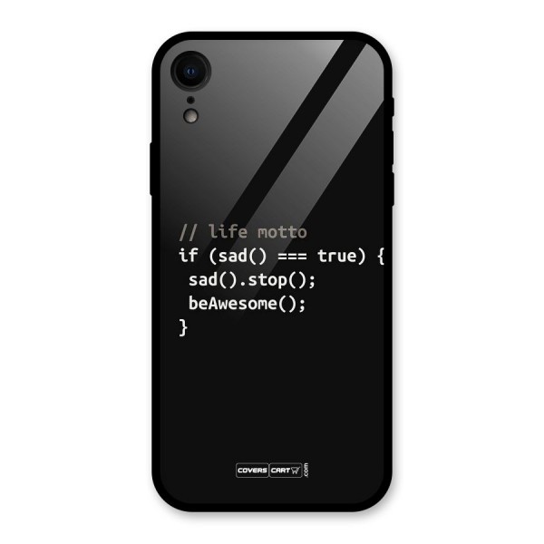 Programmers Life Glass Back Case for iPhone XR