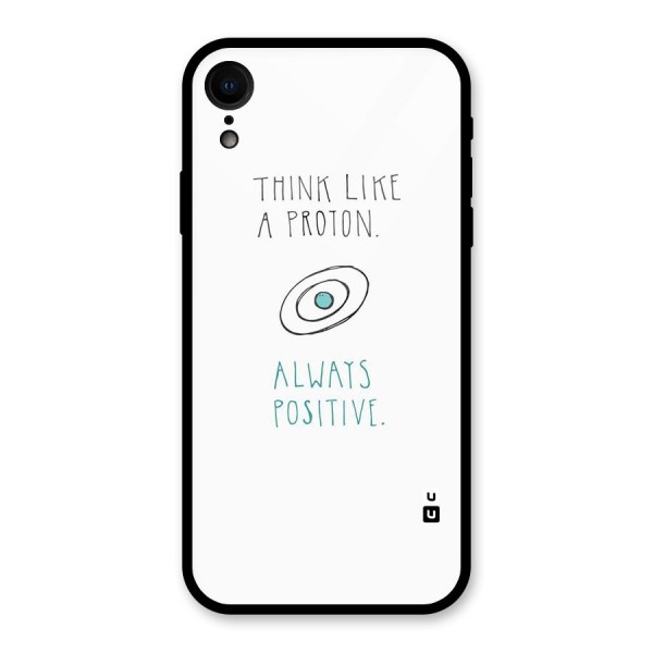Proton Positive Glass Back Case for iPhone XR