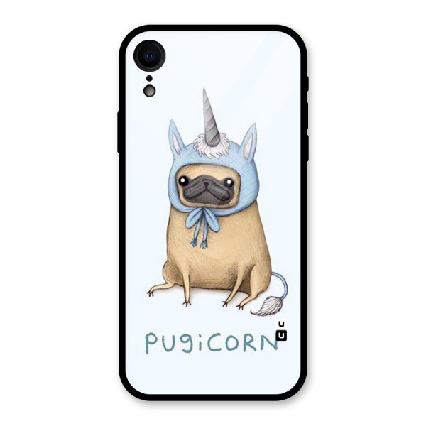 Pugicorn Glass Back Case for iPhone XR