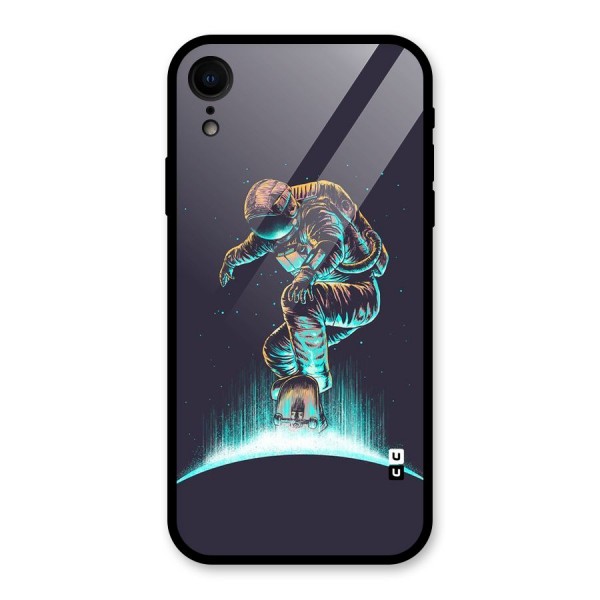 Rolling Spaceman Glass Back Case for iPhone XR