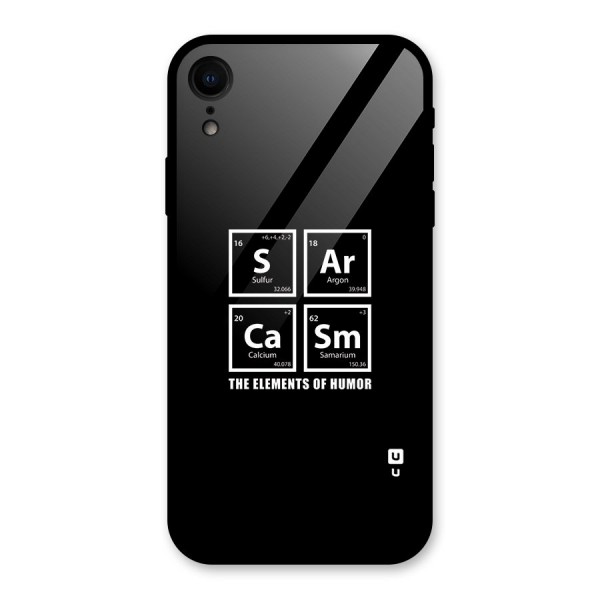 The Elements of Humor Glass Back Case for iPhone XR