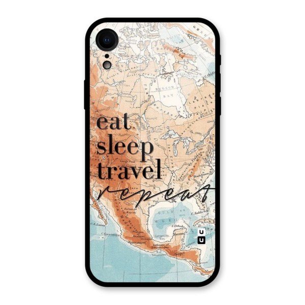Travel Repeat Glass Back Case for iPhone XR