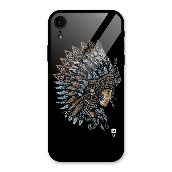 Tribal Design Glass Back Case for iPhone XR