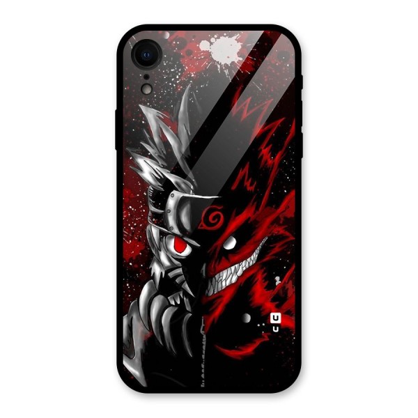 Two Face Naruto Glass Back Case for iPhone XR