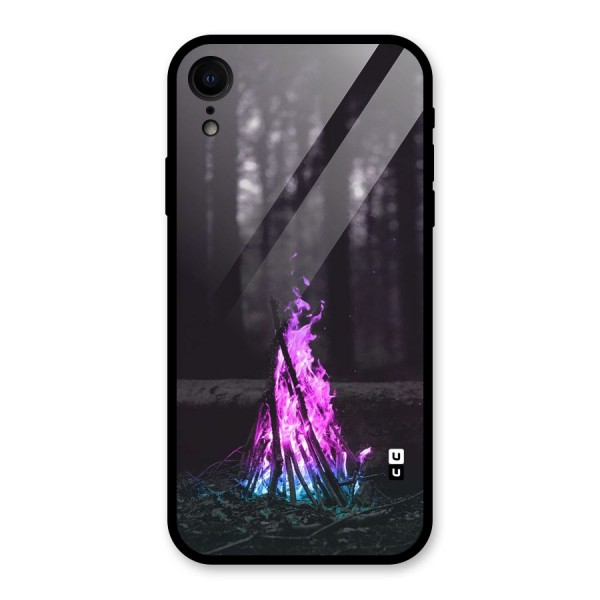 Wild Fire Glass Back Case for iPhone XR