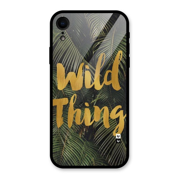 Wild Leaf Thing Glass Back Case for iPhone XR