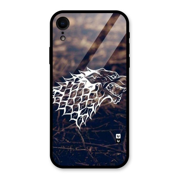 Wolf In White Glass Back Case for iPhone XR