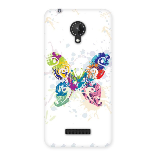 Abstract Butterfly Back Case for Micromax Canvas Spark Q380